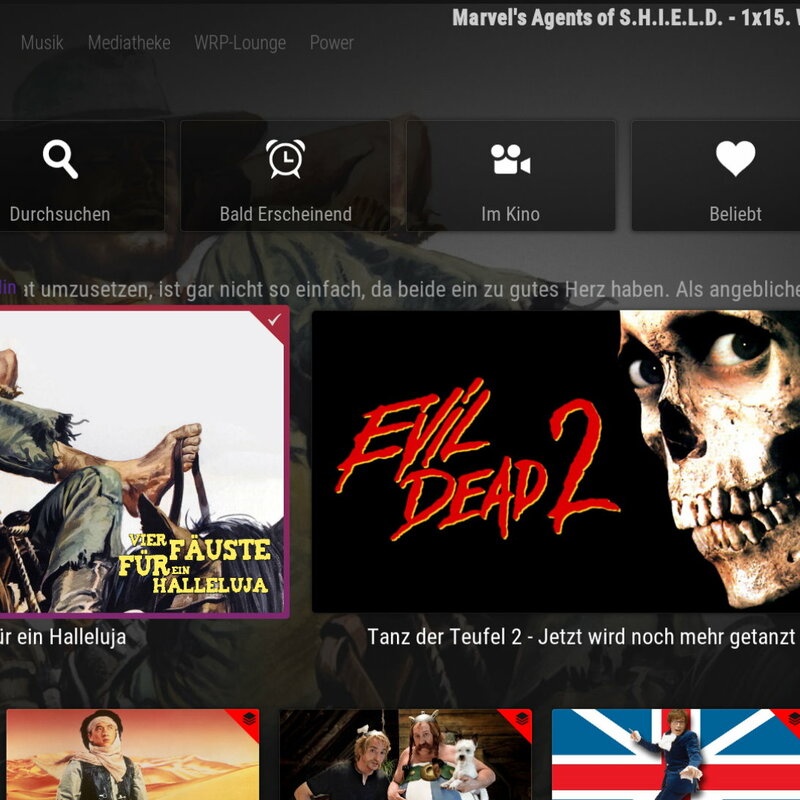 Build Netflix Syle mit Multiplen Menü  Darstellungen und in verschiedenen Farben konfigurierbar.